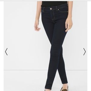 WHBM “The Jegging” dark wash jeans